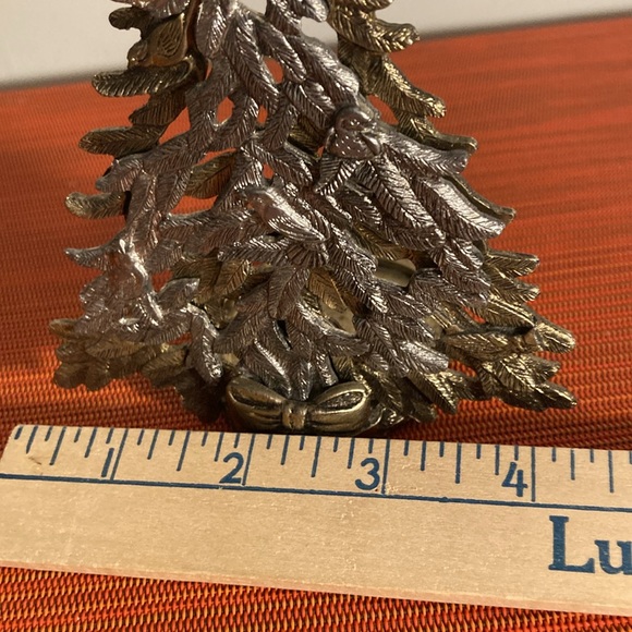Metzke vintage fir tree with birds pewter silver and gold - Picture 11 of 16